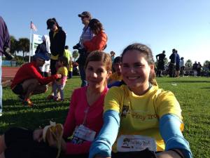 Having a banana with Lisette after.