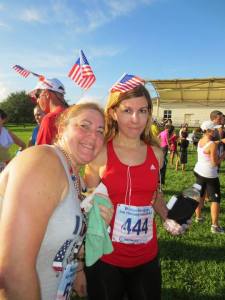 with my crazy patriotic aunt